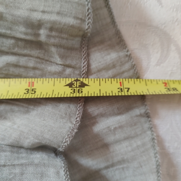 Sugar Magnolia Gray 100% Cotton Boho Gauzy Layered Fairycore Maxi Skirt - Picture 8 of 8